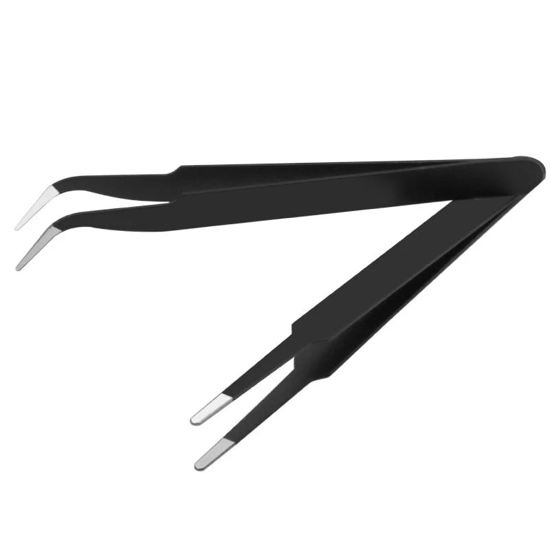 6 Pcs/Set Beauty Products Eyelash Tweezers Extension Products False Eyelashes Auxiliary Makeup Tools Anti-static Stainless Steel