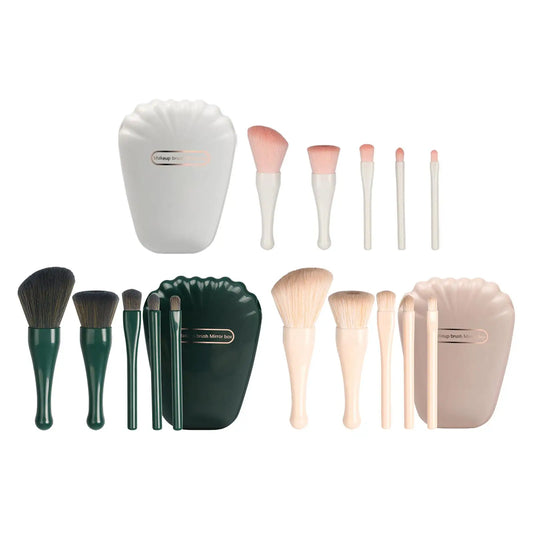 5 Set Makeup Brush Set Beauty Products Mini Portable with Storage Box Brush Kit