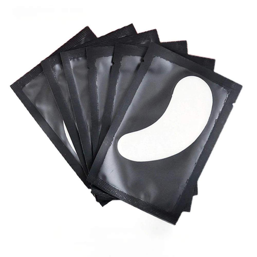 50 Pairs Hydrogel Patches for Eyelashes Lash Extension Supplies Under Eye Pads for Cilia Gel Grafted Beauty Tools