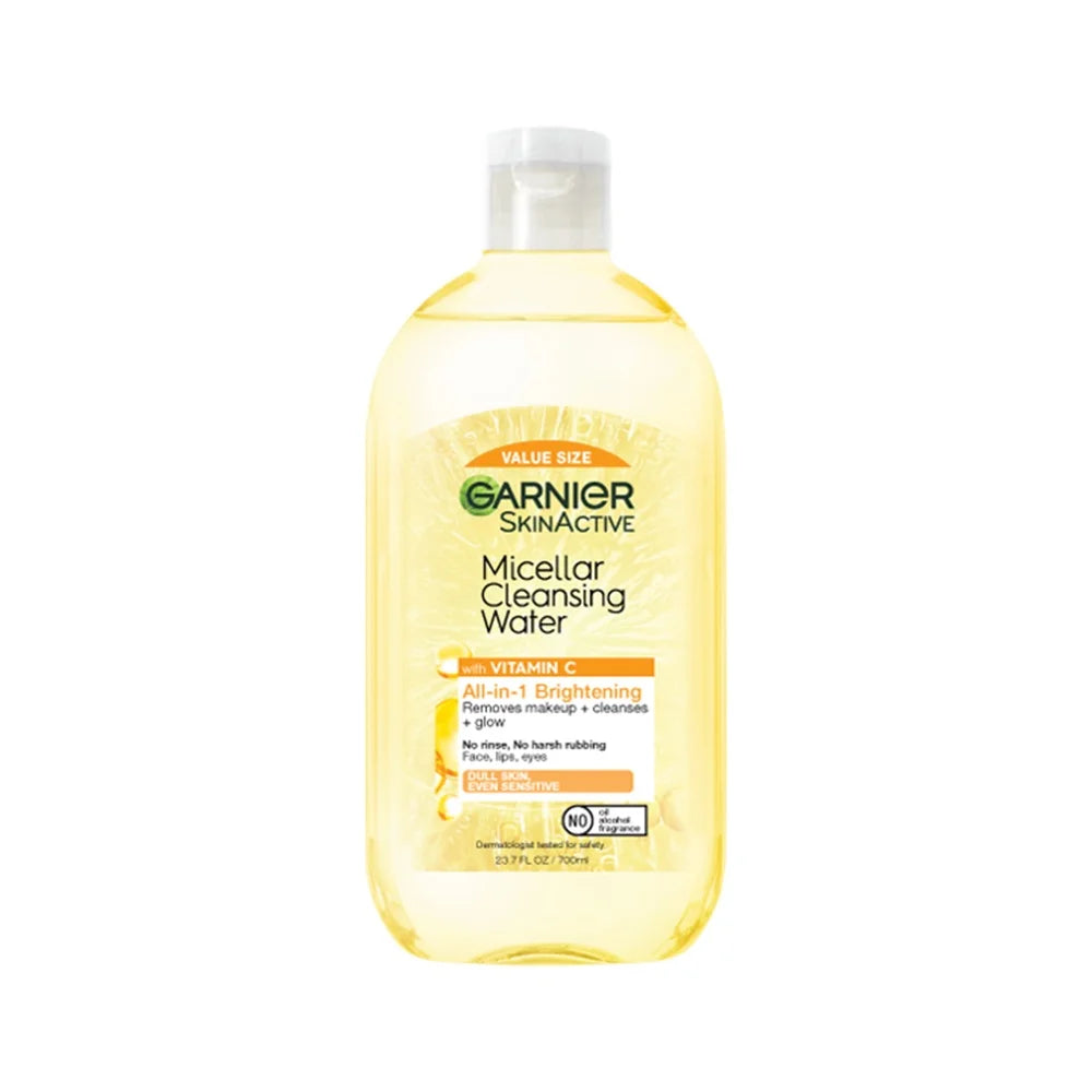 Micellar Cleansing Water Brightening with Vitamin C 23.7 fl oz Removes Makeup Dirt Oil Gentle Cleanser Cruelty-Free Facial Care