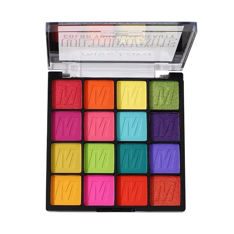 Pearlescent Eyeshadow Palette Matte Shimmer Eye Shadow Delicate Easy To Clear Lasting 16 Colors Women Beauty Eye Makeup Cosmetic