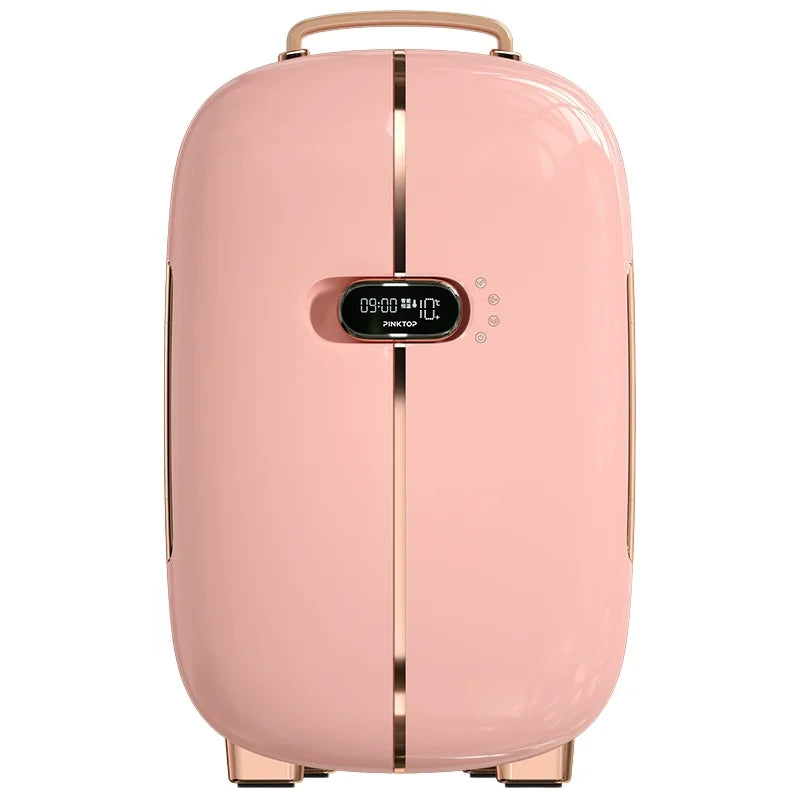 Custom logo Skincare Fridge 12 Liter Mini Makeup Cosmetic Fridge with LED Display for Women Beauty Products