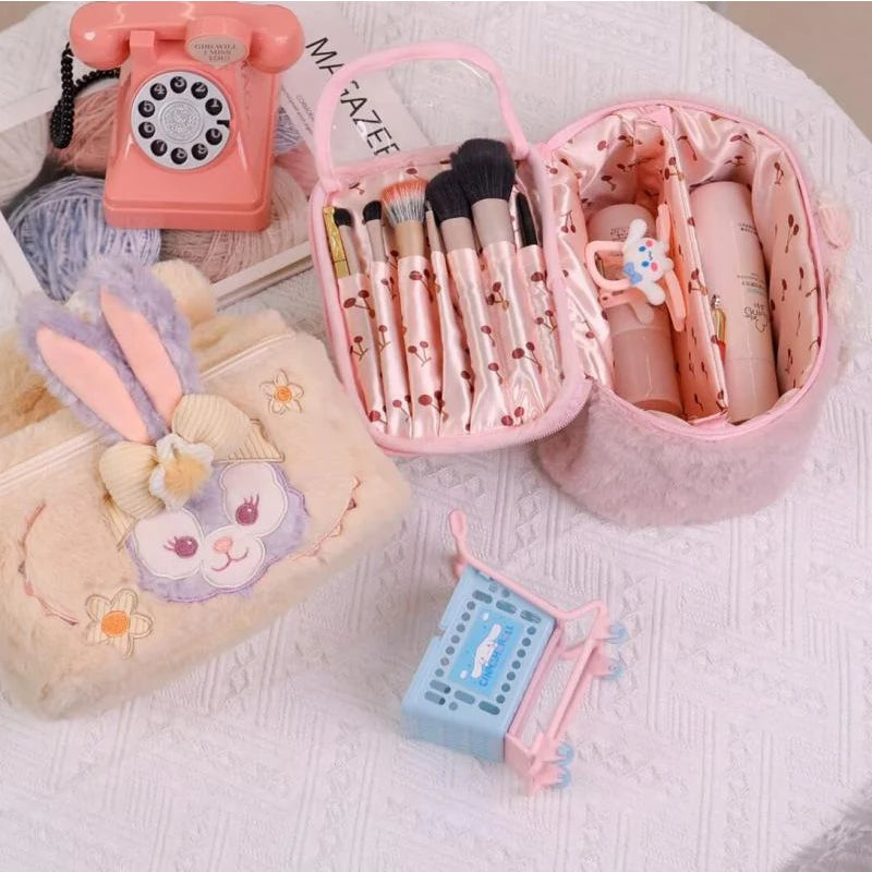 New Cute Cartoon Makeup Bag with Large Capacity for Travel Portable Makeup Storage Handbag High Beauty Gift Holiday gifts Bag