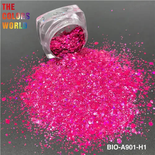 TCT-867 Organic Biodegradable For Cosmetics Non-toxic Chunky Glitter Nail Art Makeup Body and Hair Crafts Face and Body Painting