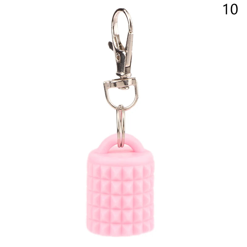 1/3 Pcs Silicone Lip Gloss Keychain Caps For Women Travel Convenient Beauty Product Accessories Travel Makeup Tool Accessory