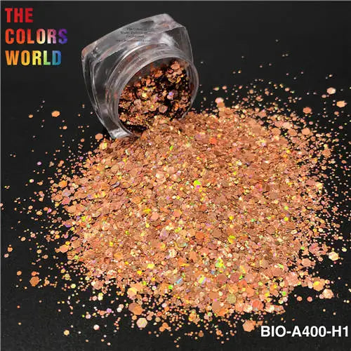 TCT-867 Organic Biodegradable For Cosmetics Non-toxic Chunky Glitter Nail Art Makeup Body and Hair Crafts Face and Body Painting