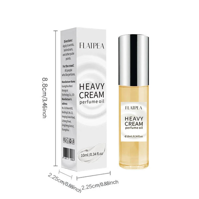 10ML Cream Vanilla Roller Perfume Long-lasting Fragrance Dating Convenient Packaging Women's Perfume FreshCharming Light Perfume