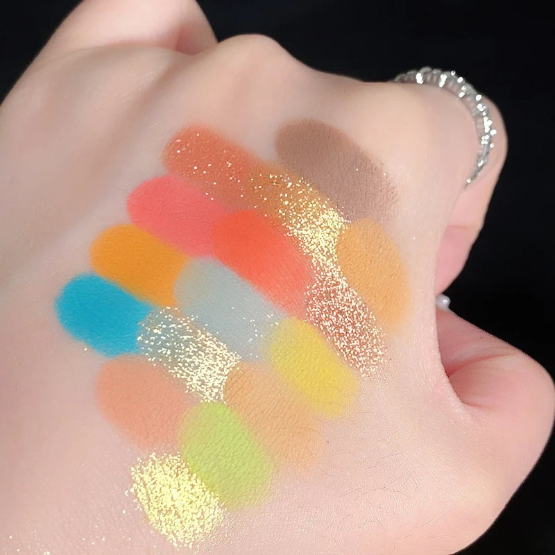 Pearlescent Eyeshadow Palette Matte Shimmer Eye Shadow Delicate Easy To Clear Lasting 16 Colors Women Beauty Eye Makeup Cosmetic