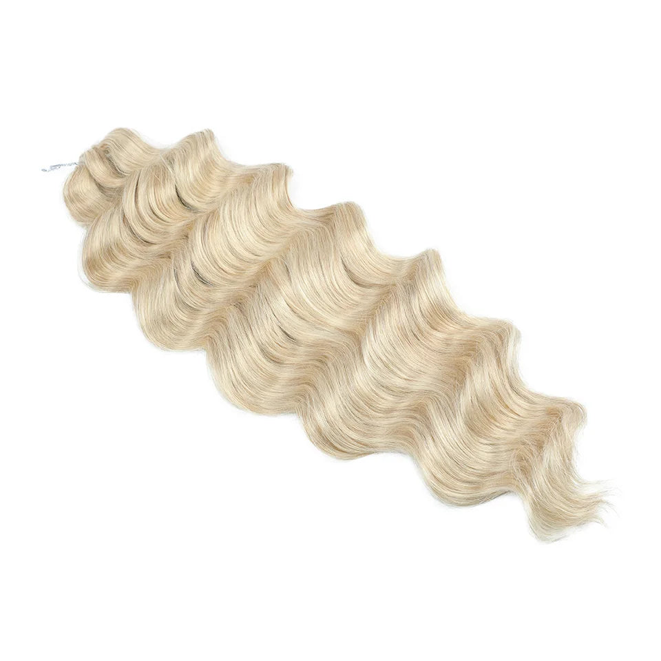 26 Inch Loose Deep Wave Crochet Hair 300g - Highlight Piano Brown Extensions