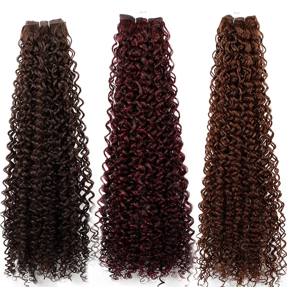 30 Inch Water Curly Ombre Blonde Extensions - 27/613 Curly Synthetic