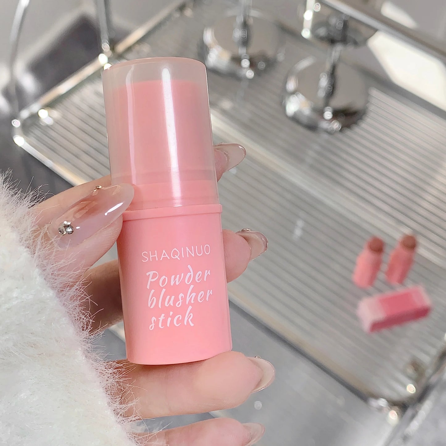 Blush Stick  Multifunctional, Matte Finish, Brightening Blush Cream for Natural Everyday Makeup - Perfect for Daily Face Makeup,