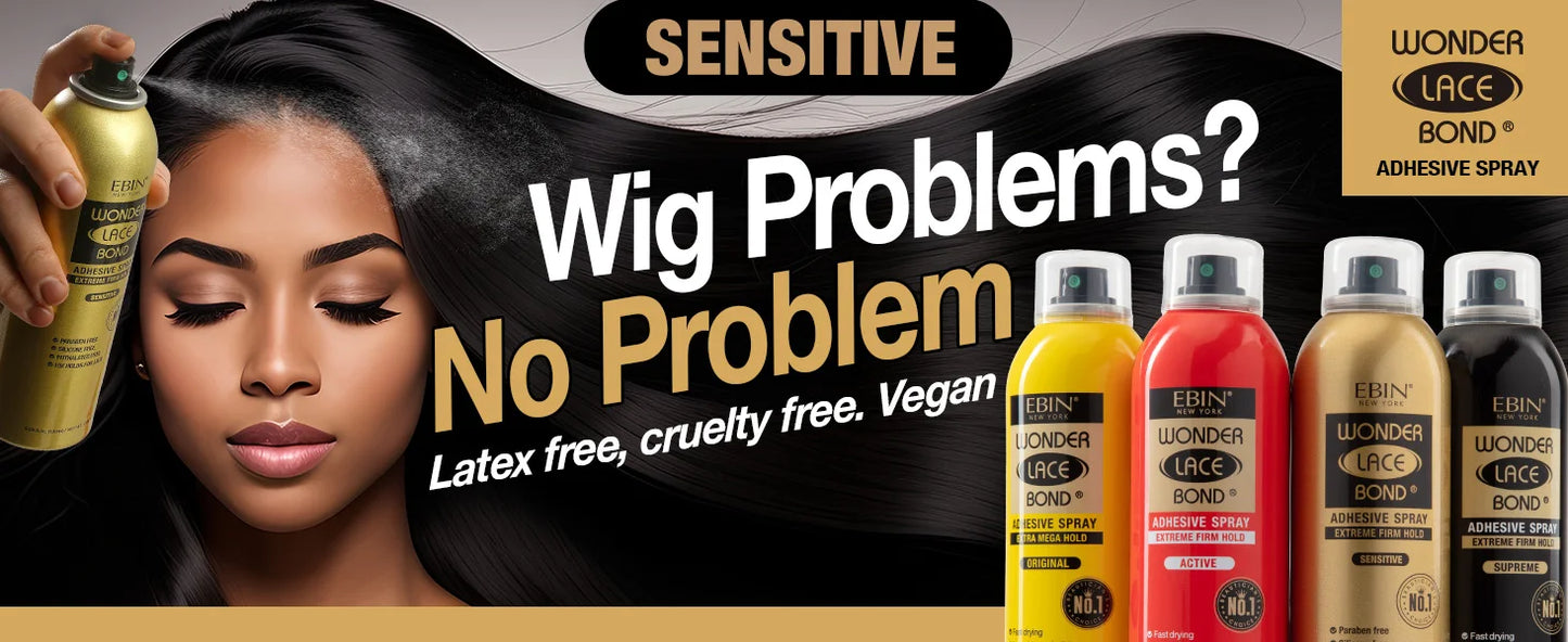 Ebin Wonder Lace Bond Spray - Extreme Firm Hold Wig Adhesive