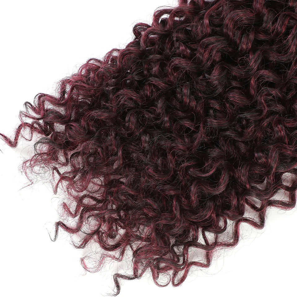 30 Inch Water Curly Ombre Blonde Extensions - 27/613 Curly Synthetic