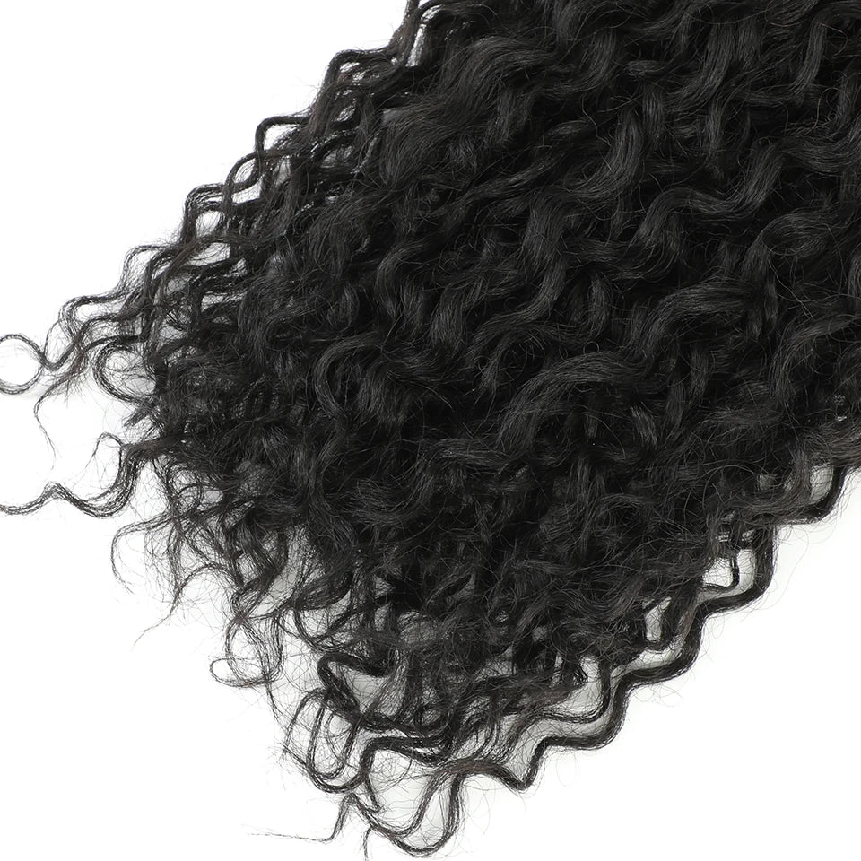 30 Inch Water Curly Ombre Blonde Extensions - 27/613 Curly Synthetic