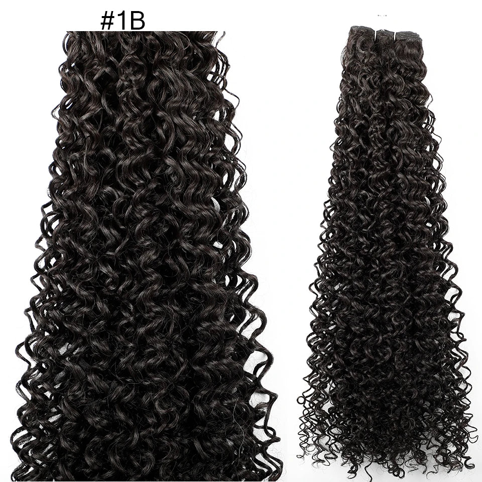 30 Inch Water Curly Ombre Blonde Extensions - 27/613 Curly Synthetic