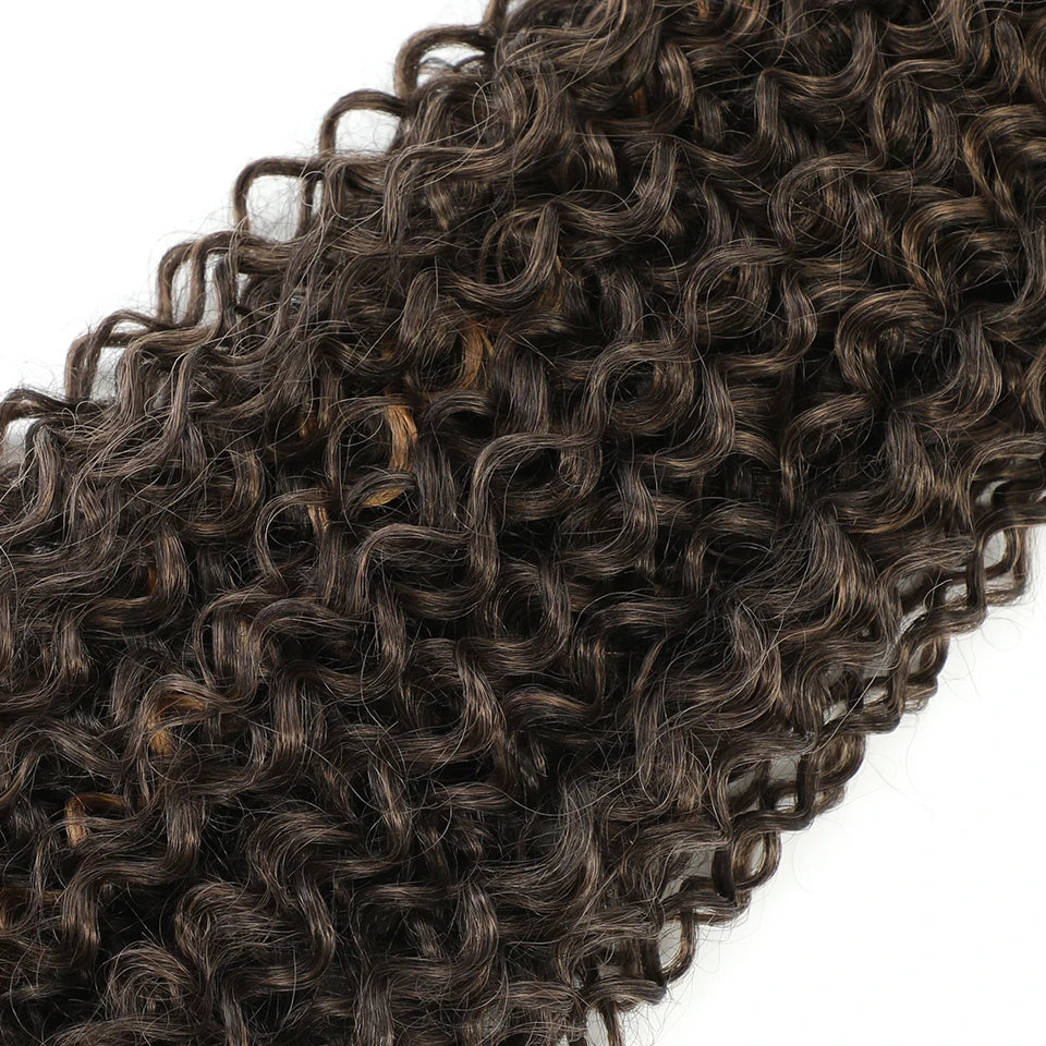 30 Inch Water Curly Ombre Blonde Extensions - 27/613 Curly Synthetic