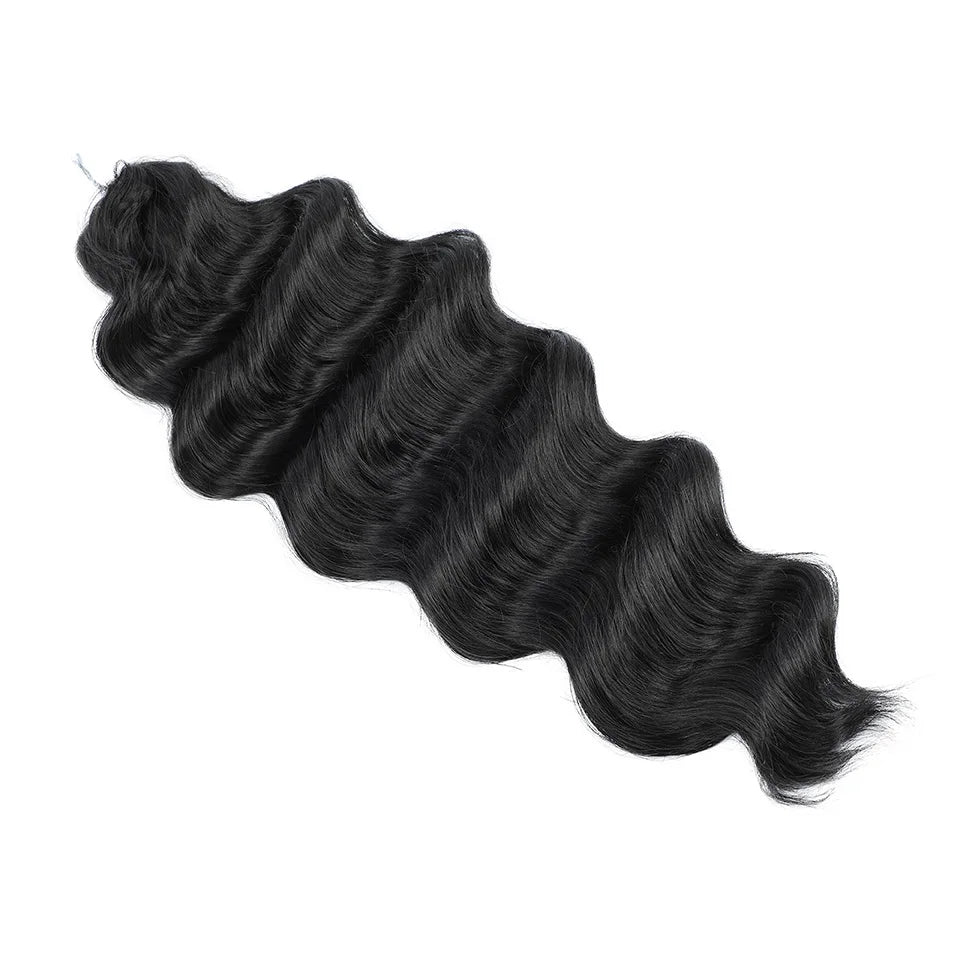26 Inch Loose Deep Wave Crochet Hair 300g - Highlight Piano Brown Extensions