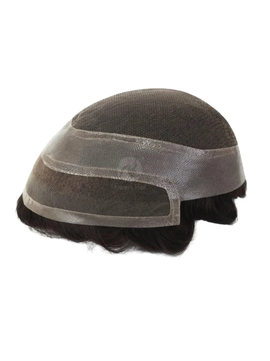 Toupee for Men Mono & NPU Human Hair Pieces Hair units Male Hair Replacement System Hair Prosthesis