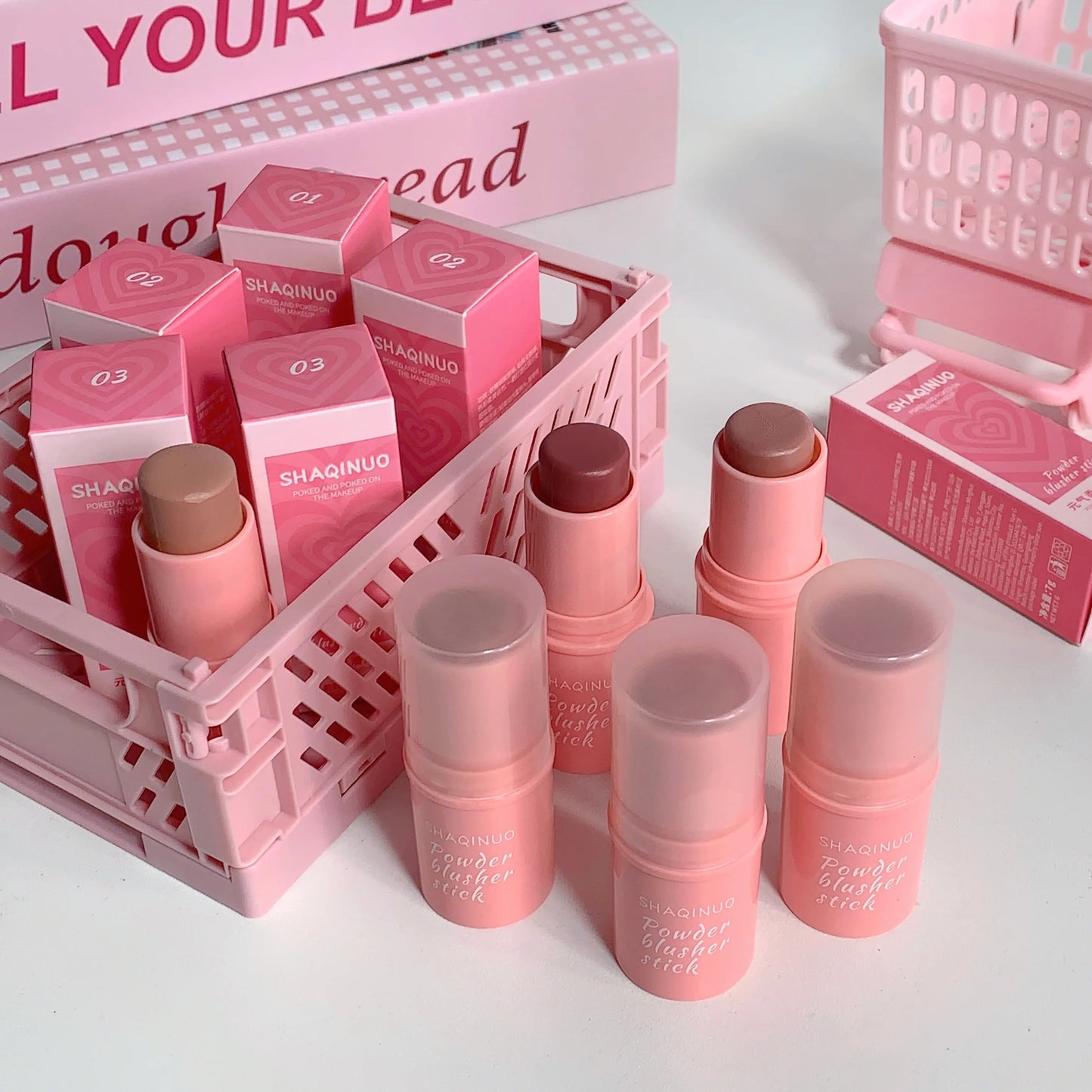 Blush Stick  Multifunctional, Matte Finish, Brightening Blush Cream for Natural Everyday Makeup - Perfect for Daily Face Makeup,