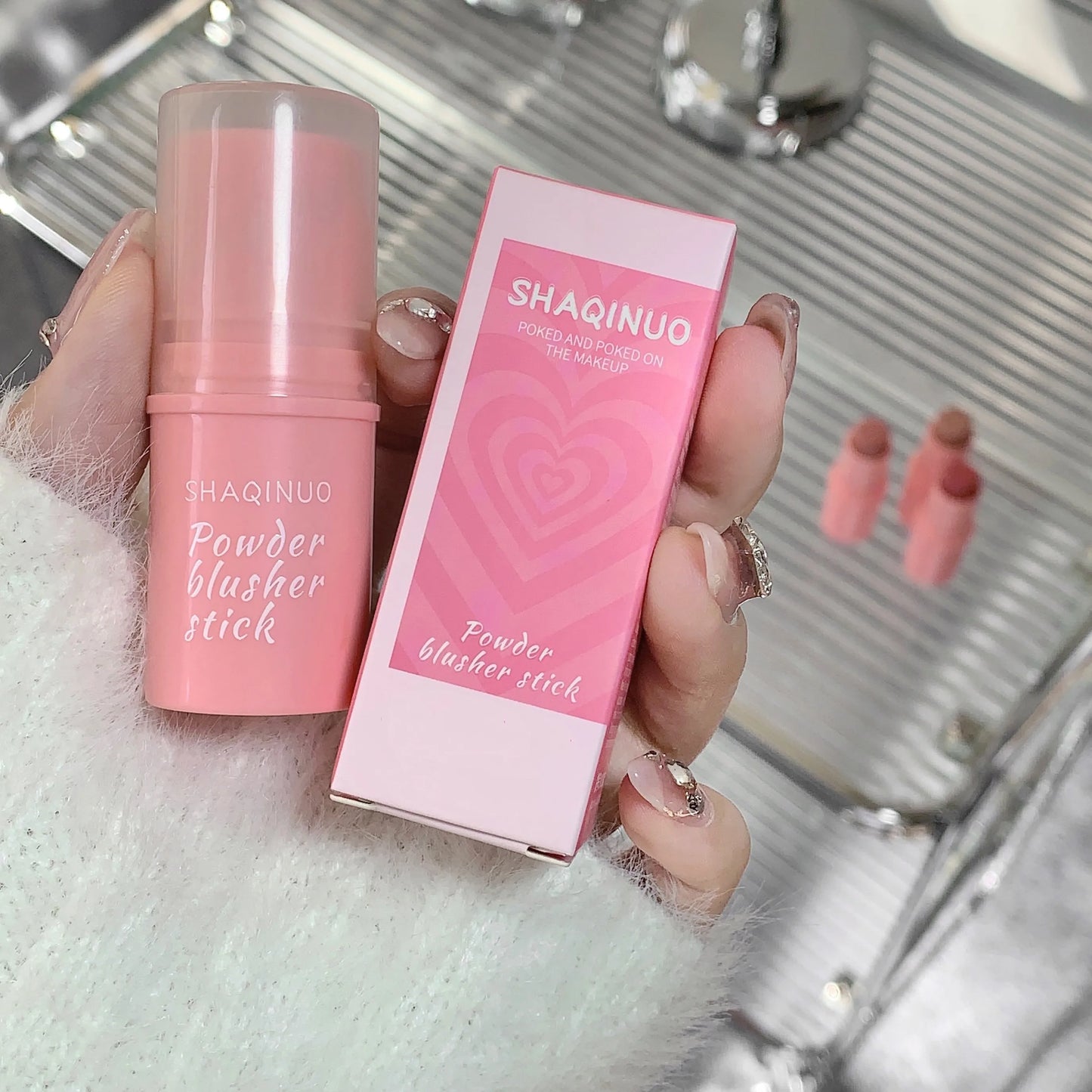 Blush Stick  Multifunctional, Matte Finish, Brightening Blush Cream for Natural Everyday Makeup - Perfect for Daily Face Makeup,