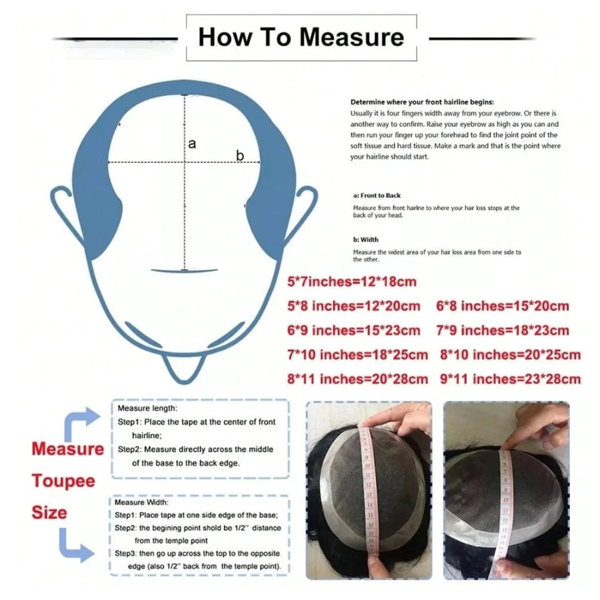 Toupee for Men Mono & NPU Human Hair Pieces Hair units Male Hair Replacement System Hair Prosthesis