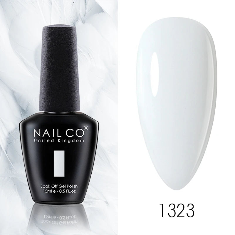 NAILCO 15ML Top Gel Nail Polish Nails Semi-permanent UV Varnish Glitter High Quality Glass Bottle Nail Art Polish For Manicure