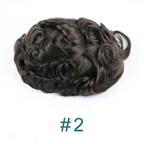 1B20 1B50 Grey Black Hair Breathable Q6 Human Hair Toupee for Men Natural Hairline Bleach Knots Swiss Lace Capillary Prosthesis
