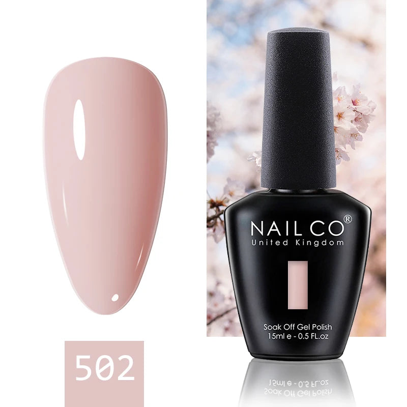 NAILCO 15ML Top Gel Nail Polish Nails Semi-permanent UV Varnish Glitter High Quality Glass Bottle Nail Art Polish For Manicure