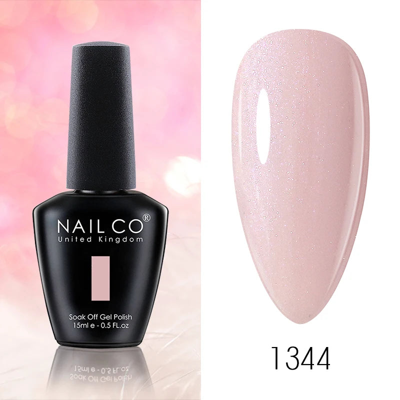 NAILCO 15ML Top Gel Nail Polish Nails Semi-permanent UV Varnish Glitter High Quality Glass Bottle Nail Art Polish For Manicure