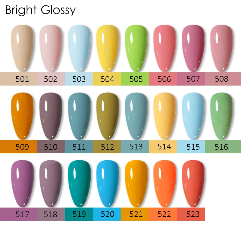 NAILCO 15ML Top Gel Nail Polish Nails Semi-permanent UV Varnish Glitter High Quality Glass Bottle Nail Art Polish For Manicure