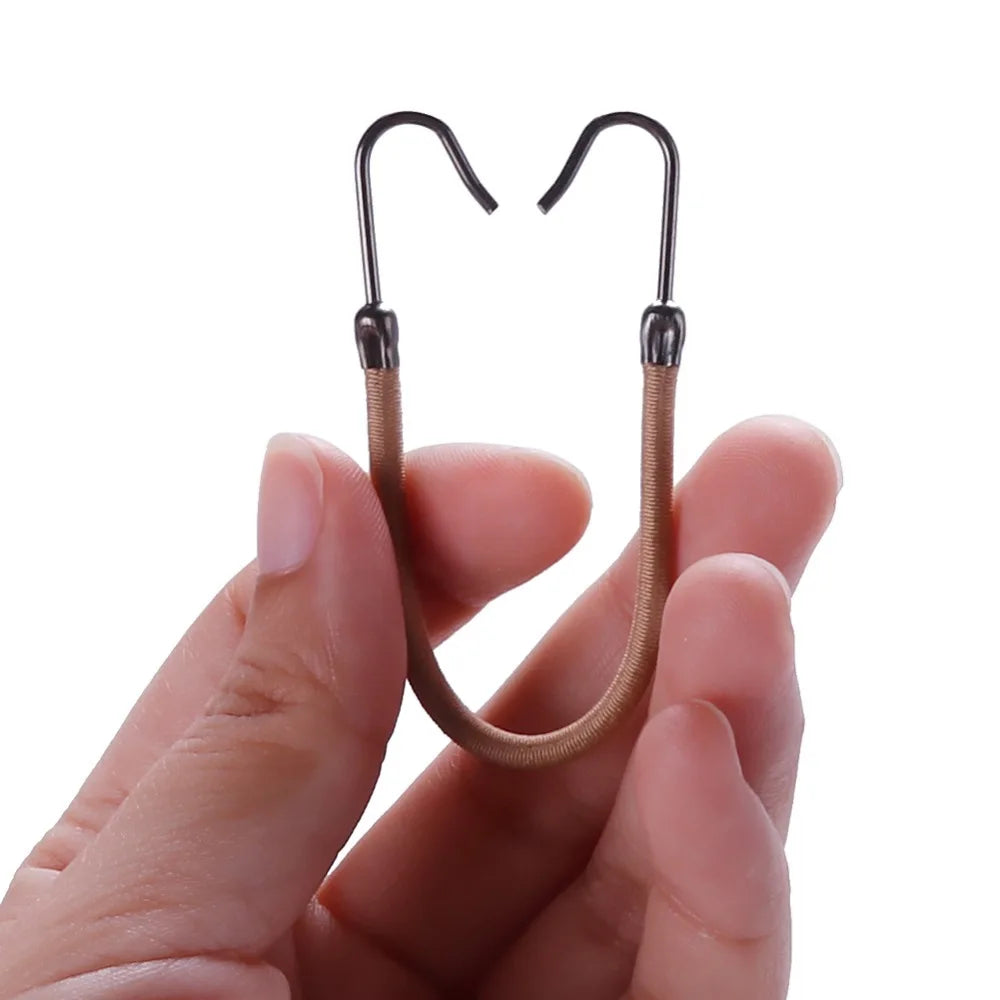 Women's Elastic Hair Bands Gum with Hook Ponytail Holder Bungee Hair Thick/Curly Hair Styling Tools 15/18/24/30 PCS