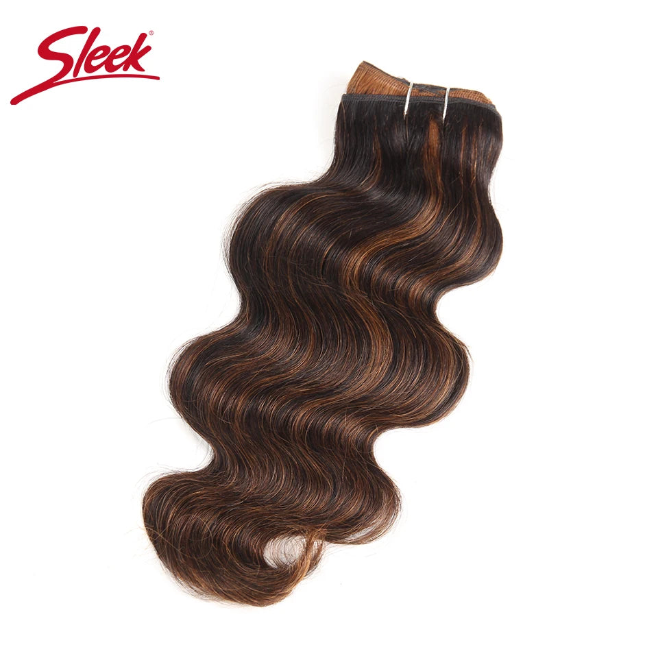 Brazilian Body Wave P4/27 P6/27 Red 99J Ombre T1B/27 Human Hair Bundles Sleek Double Drawn Remy Human Hair Extension For Black