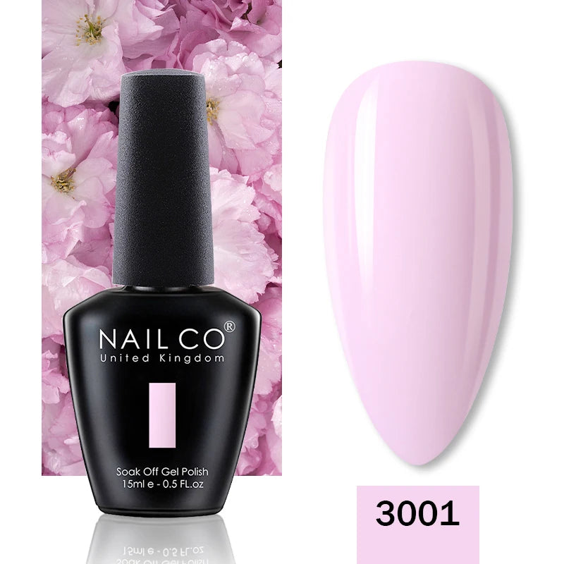 NAILCO 15ML Top Gel Nail Polish Nails Semi-permanent UV Varnish Glitter High Quality Glass Bottle Nail Art Polish For Manicure