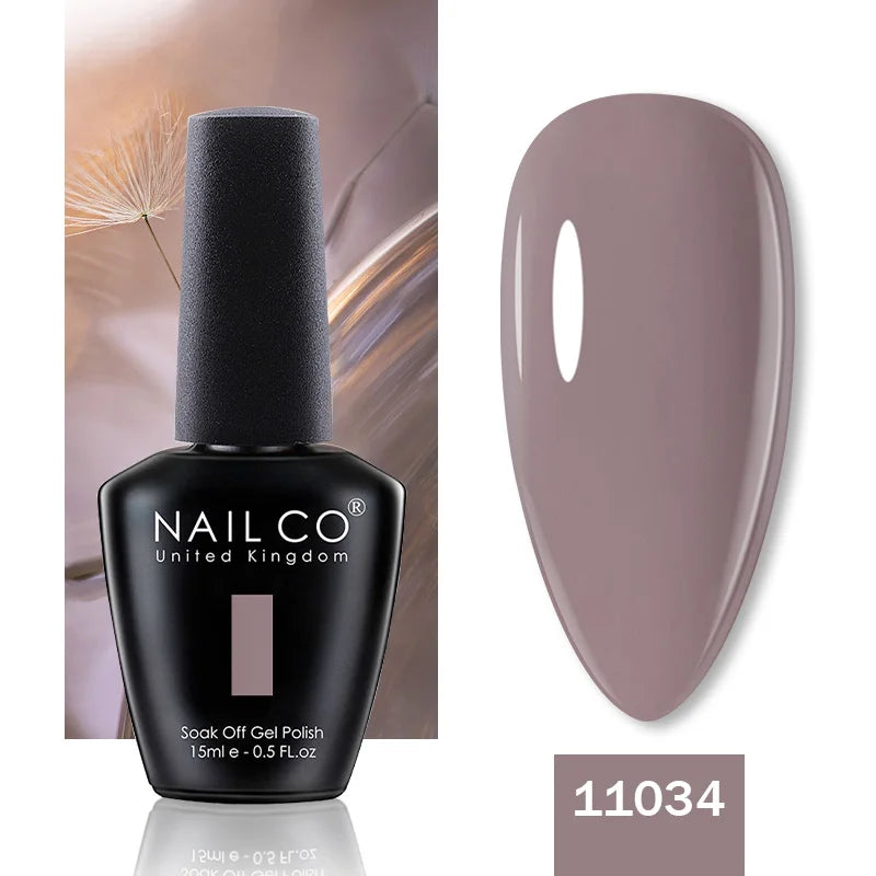 NAILCO 15ML Top Gel Nail Polish Nails Semi-permanent UV Varnish Glitter High Quality Glass Bottle Nail Art Polish For Manicure