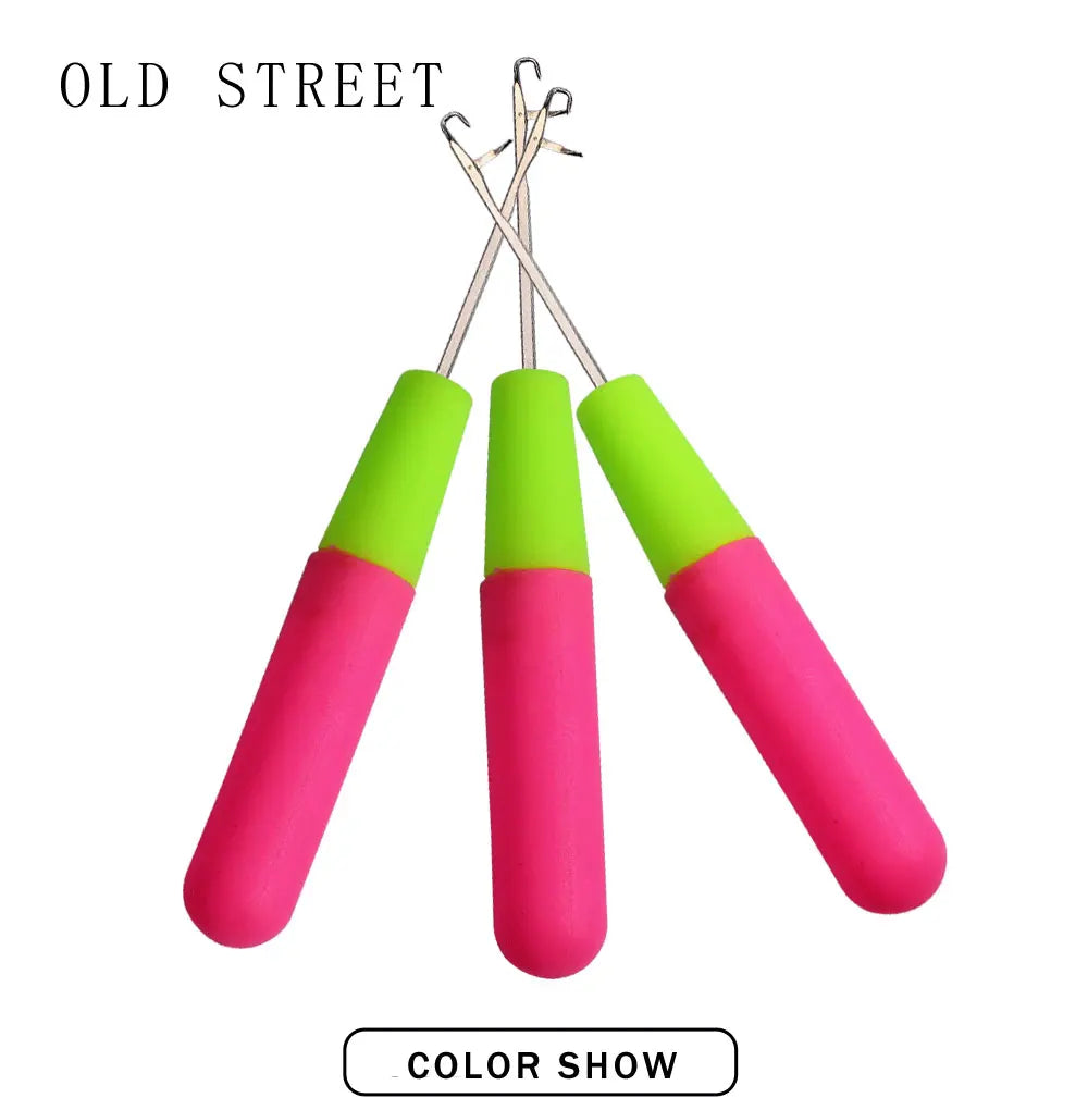 Plastic Latch Crochet Hook Needle for Jumbo Braiding Dreadlock Hair Weaving Extension Tool Knitt Making