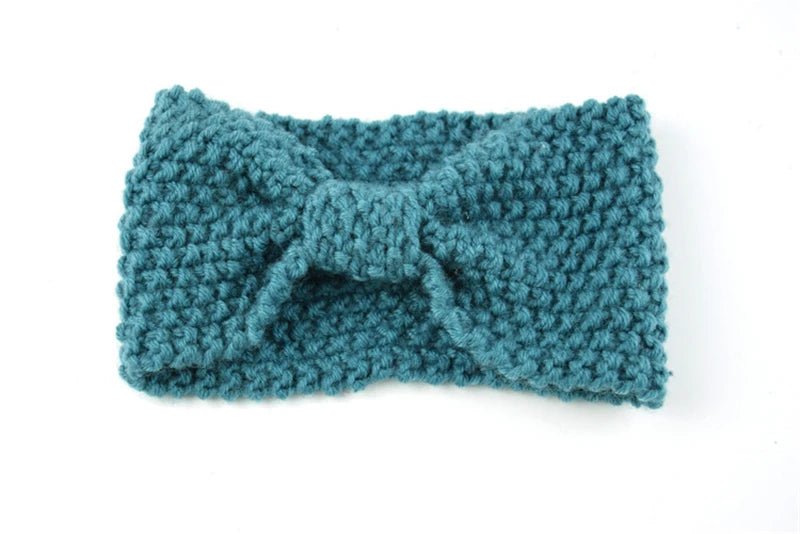 Donarsei Winter Knitted Headband - Elastic Bowknot Turban for Women