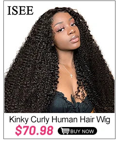 Headband Wig Human Hair ISEE HAIR Kinky Curly Human Hair Wigs For Women Brazilian Short Bob Wigs Glueless Full Machine Made Wig