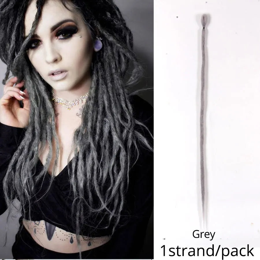 Handmade lock Extensions 20 Inch - 5/10pcs Ombre Synthetic Locs