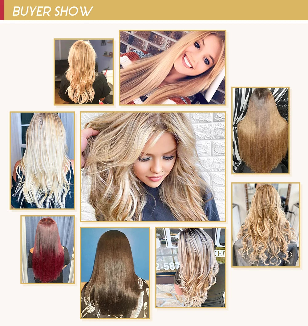 Moresoo Seamless Invisible PU Clip in Hair Extensions 100% Real Human Hair Remy Hair  PU Clip in Extensions 7PCS 105G Full Head