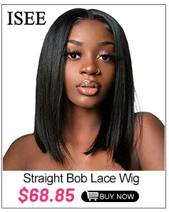 Headband Wig Human Hair ISEE HAIR Kinky Curly Human Hair Wigs For Women Brazilian Short Bob Wigs Glueless Full Machine Made Wig