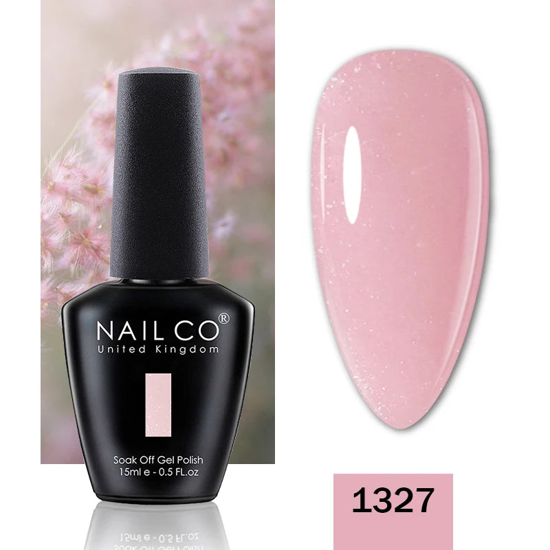 NAILCO 15ML Top Gel Nail Polish Nails Semi-permanent UV Varnish Glitter High Quality Glass Bottle Nail Art Polish For Manicure