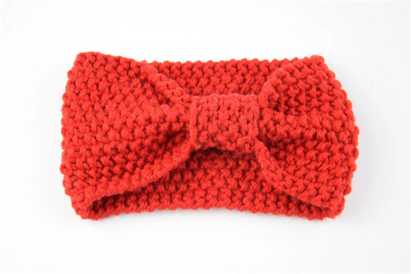Donarsei Winter Knitted Headband - Elastic Bowknot Turban for Women