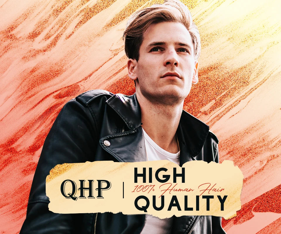 Hot Sale Toupee Wigs Human Hair For Men 0.12-0.14mm Skin Hair Prosthesis Man 6" Men's Capillary Prosthesis Soft Mens Hair System