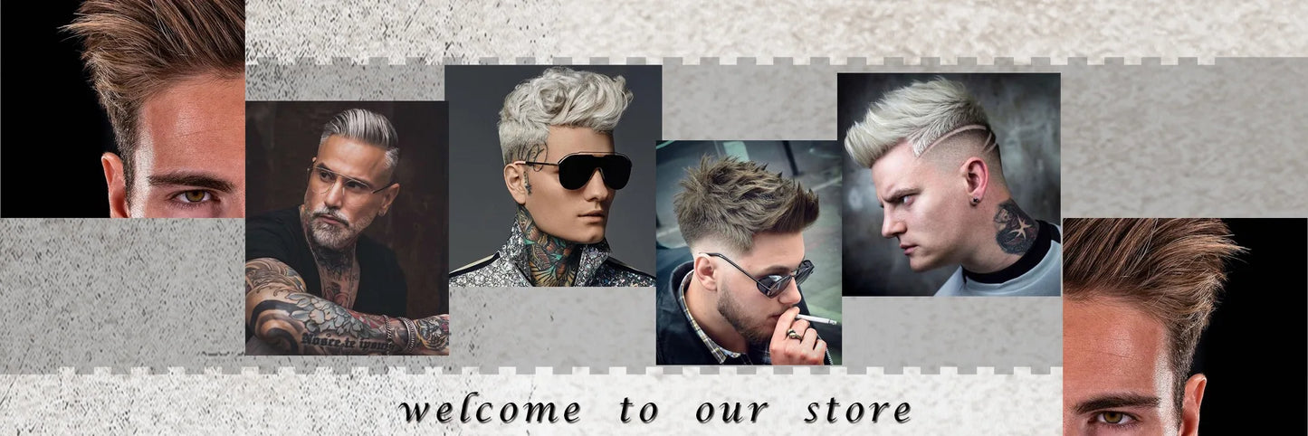 Men's Hair Replacement System - 30mm Wave Toupee with Skin Base