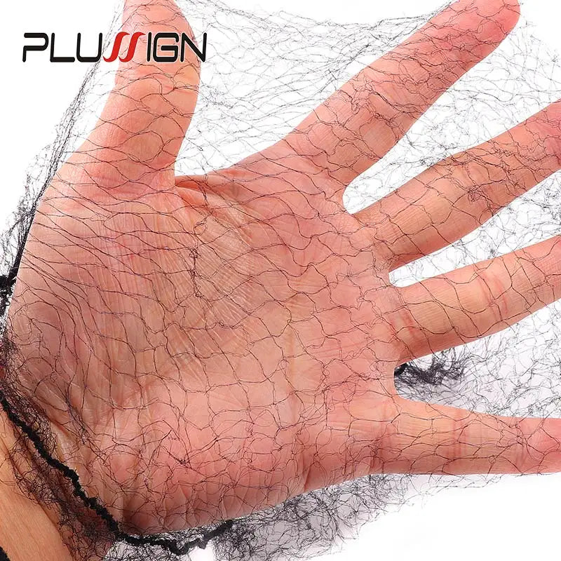 Plussign 20pcs Invisible Hairnet - Long Size 24-46 Inch Mesh Wig Caps