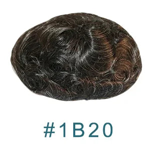 Realistic Men's Toupee Durable NPU Bond Gray Male Human Hair Prosthesis Capillary System Natural Hairline Comfortable Fine Mono