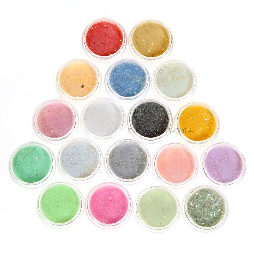 Nails Acrylic Powder Glitter Dust 12 Colors/PCS Nail Art Decoration Tools