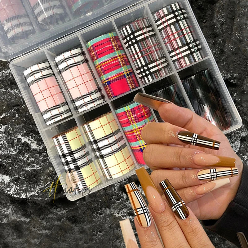 Tortoiseshell Amber Nails Tortoise Shell Sea Shell Sheets Nail Art Foil Transfer Decals Wraps Tips Nail Manicure Decorations