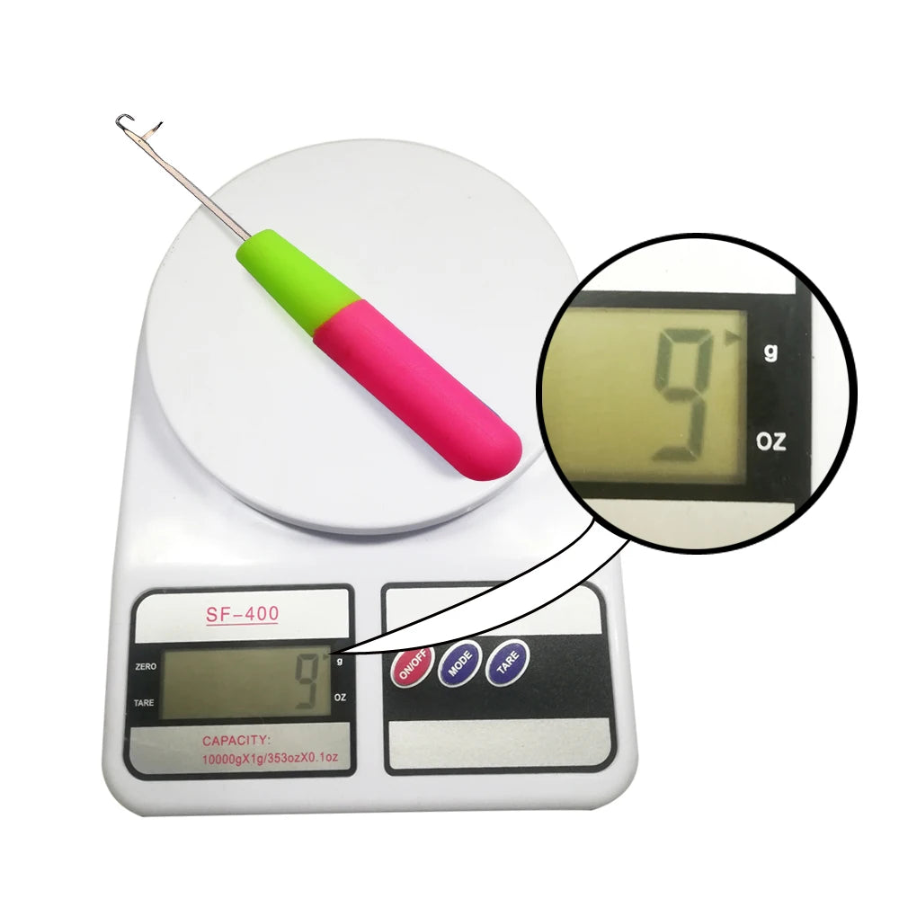 Plastic Latch Crochet Hook Needle for Jumbo Braiding Dreadlock Hair Weaving Extension Tool Knitt Making