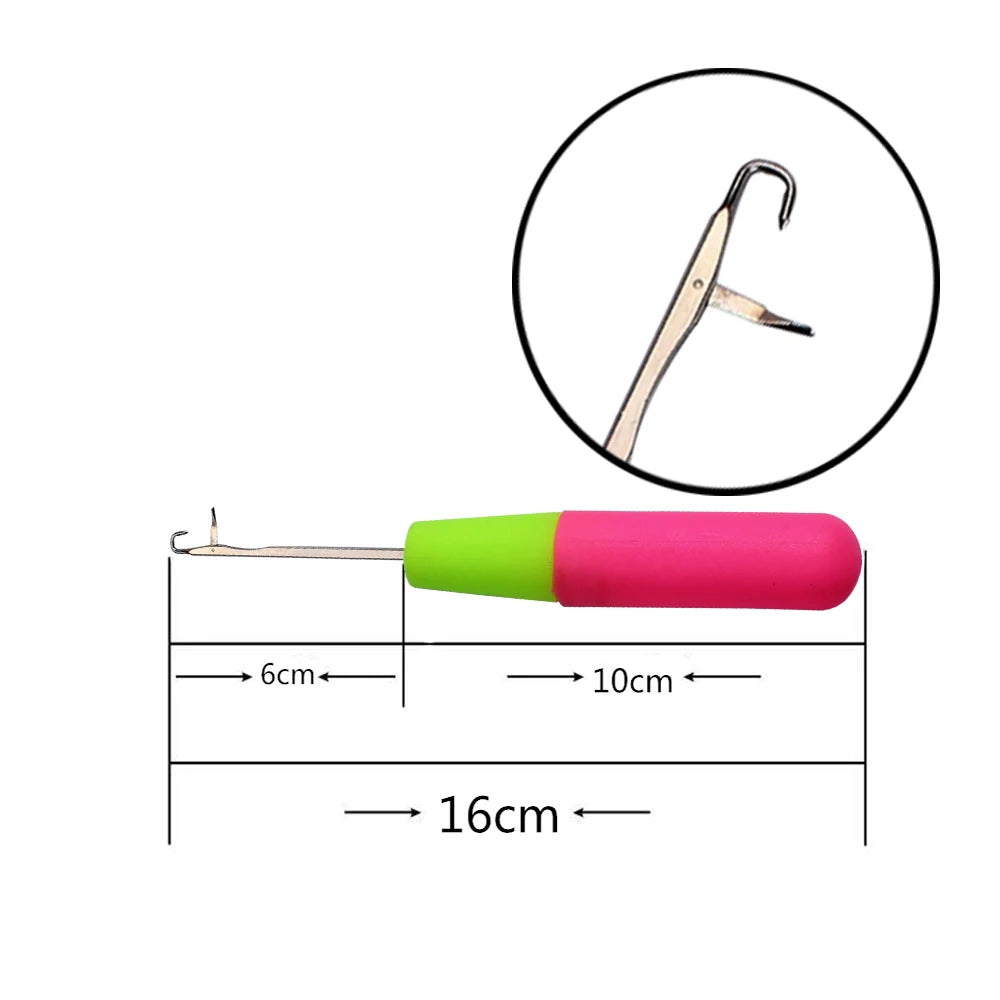 Plastic Latch Crochet Hook Needle for Jumbo Braiding Dreadlock Hair Weaving Extension Tool Knitt Making